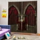 thumbnail image 2 of Cortinas con impresión fotográfica 3D para habitación infantil, puertas de madera con cuadros, persianas para ventanas - 2 Puerta de cortina roja, 2 of 8