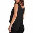 thumbnail image 4 of Dagugfen Tank Tops for Women Loose Fitting Basic Loose Summer Sleeveless Open Back Shirts Solid Color, 4 of 9