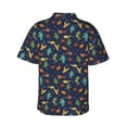 thumbnail image 4 of Xecao Shells and Seaweed print Hawaiian shirt - a stylish short-sleeve button-down for men, perfect for casual beach and tropical outings., 4 of 9