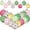 Multi-Color, variant on nvzhuang Spring Ball Ornaments 24 Pcs Set Tulip Print Hanging Decorations for Mini Trees Holiday Party Supplies