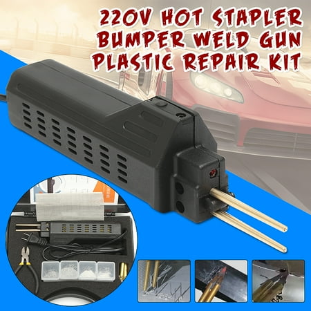 220V Staples + Hot Stapler Car Bumper Fender Fairing Welder Gun Plastic