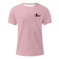 thumbnail image 5 of Mans T-Shirts Plus Size Short Sleeve Solid Color Crew Neck Casual Loose Summer Outdoor Sports Breathable Beach Shirts, 5 of 7