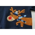 thumbnail image 2 of CM-Kid Toddler Boys Christmas Sweatshirt Reindeer Cotton Sweater Long Sleeve Casual Pullover Tops 3t, 2 of 6