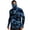 Z30-Blue, variant on Men’s Camo Fishing Hooded Sun Protection Shirt, Full Face Cover UPF 50+ Long Sleeve Top, Breathable Quick Dry Performance Jacket