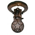 Western Boot & Star Door Knocker Solid Cast Iron