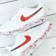 thumbnail image 1 of Ni&ke Air Force 1 Custom Red Black Splatter Swoosh White Shoes Mens Womens, 1 of 6
