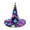 F, variant on Textilo Halloween Tall Witch Hat Decorative Magic Hat with Wide Brim Halloween Cosplay Party Home Decor Photo Prop
