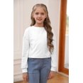 thumbnail image 5 of Sherrylily Girls Kids Crop Tops Long Sleeve Daisy Printed Fashion Pullover, 5 of 6