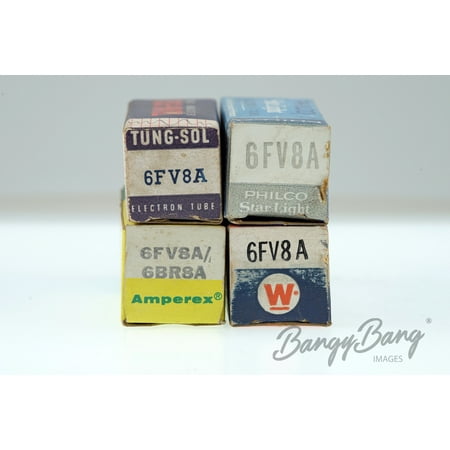 - 4 Vintage Mix 6FV8A/6BR8A Noval Miniature Triode-Pentode Tube Valve- BangyBang Tubes