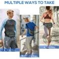 thumbnail image 6 of Scifil Fanny Pack, Crossbody Waist Bag with Water Bottle Holder for Men Women, Hip Pack Bum Bag for Running Traveling Hiking Cycling Dog Walking, Adjustable Belt Strap, Grey, 6 of 7