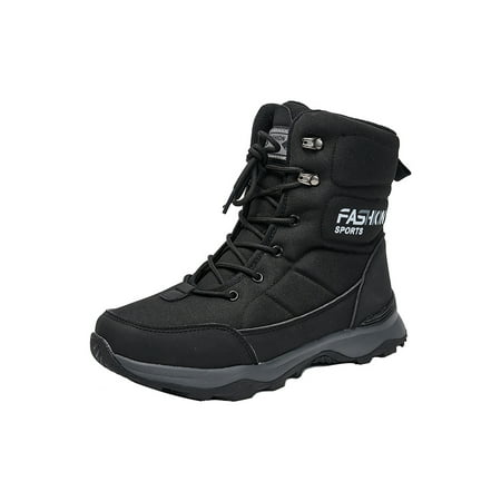 

Colisha Unisex Winter Warm Lace Up Boot Holiday Women Outdoor Casual High Top Boots Black 38