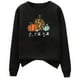 thumbnail image 4 of ICHUANYI Clearance Thanksgiving Fashion Women's Casual Long Sleeve Printed Ladies Sweatshirts Tops(Black, M) ICHUANYI WER2023081402861, 4 of 5