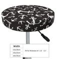 thumbnail image 4 of Kll Anchor Round Bar Chair Cushion Cover 13 Inch,Bar Stool Protector With Elastic, Soft Washable, 4 of 7