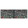 thumbnail image 6 of Yayeee Kitchen Valance Rod Pocket 54" x 18" Living Room Window Curtain, Green Christmas, 6 of 6