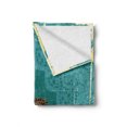 thumbnail image 2 of Vintage Soft Flannel Fleece Throw Blanket, Flower Arrangement Lacework Old Aged Distressed Antique Display, Cozy Plush for Indoor and Outdoor Use, 70" x 90", Pale Yellow Dark Brown, by Ambesonne, 2 of 6