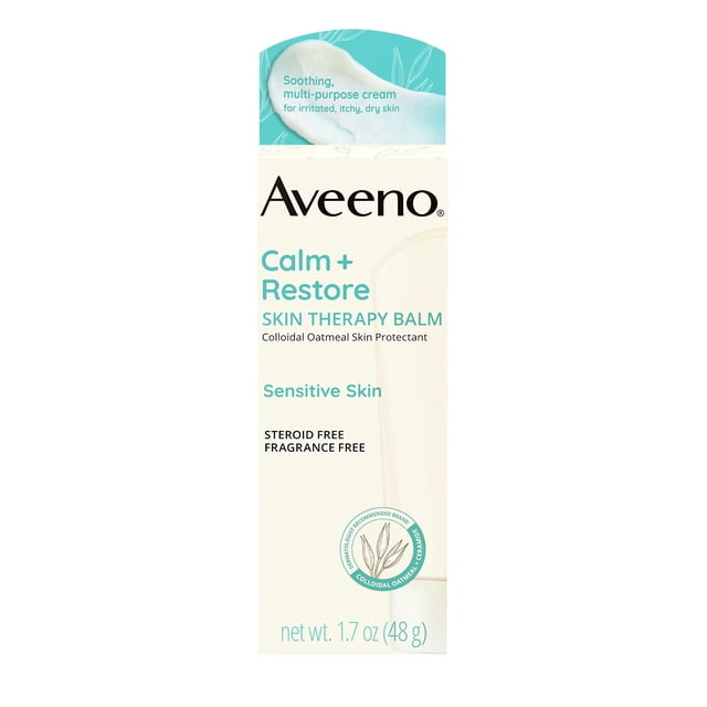 Bálsamo Skin Therapy Aveeno Calm + Restore 50 ml para pieles sensibles