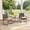 3-piece set（Beige）, variant on 3 Piece Outdoor Rocking Chairs Set with Glass Table, All-Weather Patio Furniture Set for Porch, Poolside, Backyard, Gray
