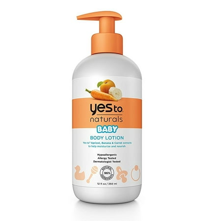Yes To Carrots Naturals Baby Body Lotion, 12 Fluid Ounce + Yes to Coconuts Moisturizing Single Use