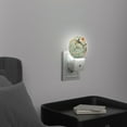 thumbnail image 3 of Light Sensor of LED Night Light, Gorgeous Floral - Shark Fusion Night Light Plug Into Wall for Kids Room, Bedroom, Bathroom, Kitchen, 3 of 4