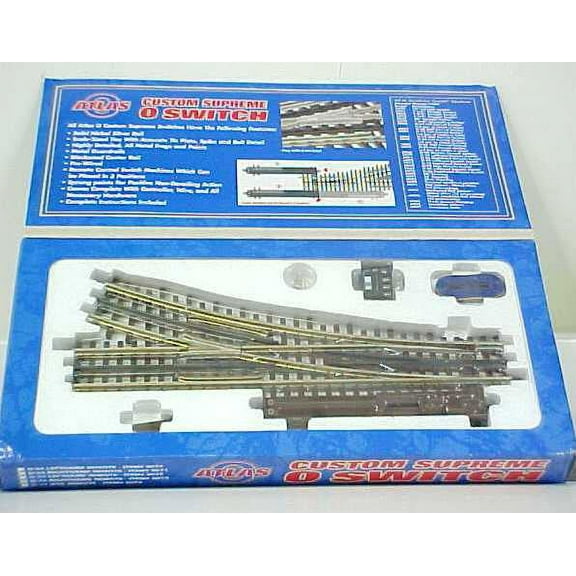 Atlas 6073 O72 Right-Hand Remote Switch Track - 3 Rail