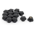 thumbnail image 1 of M8 Female Thread 30mm Dia Plastic Star Head Screw On Clamping Knobs Grip 14pcs, 1 of 2