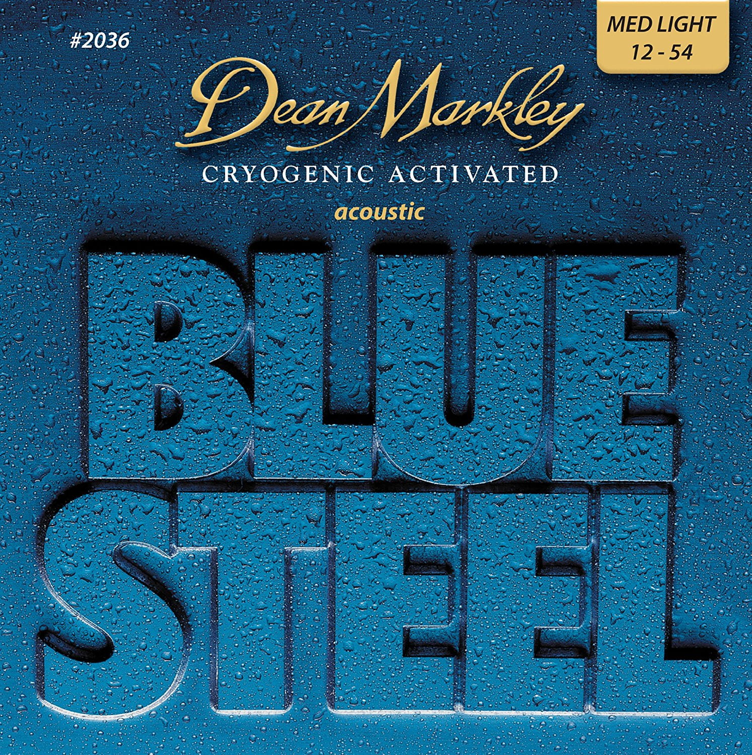 Dean Markley Blue Steel Acoustic Guitar Strings, Medium Light, 12-54