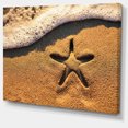 thumbnail image 2 of Starfish on Beach with Waves - Large Beach Canvas Wall Art, 2 of 4