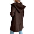thumbnail image 4 of Puntoco Chaqueta tipo cárdigan con capucha y punto a rayas para mujer Puntoco Puntoco-1, 4 of 9