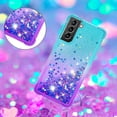 thumbnail image 4 of Funda para Samsung Galaxy S21 Plus 5G Transparente con Brillos Carcasa Protectora Antigolpes con Glitter Brillante, 4 of 5