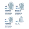 thumbnail image 6 of BAGSMART Compression Packing Cubes for Travel, Compressible Packing Cubes for Carry On Suitcase, Lightweight Travel Essentials (6-Pack (1L+2M+2S+1Shoe Bag) ,Sky Blue, 6 of 6