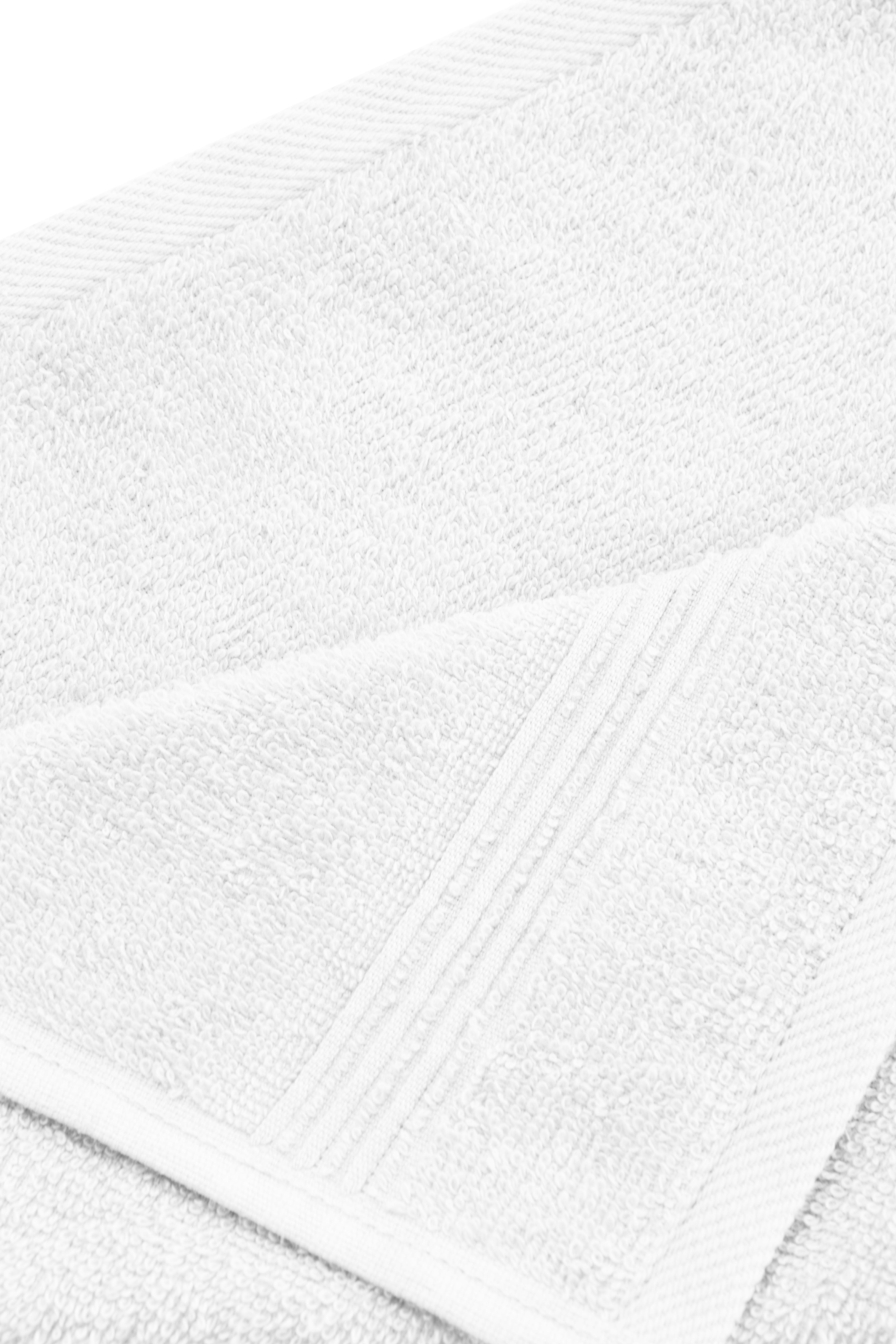 Ozdilek 6-Piece Washcloth Set, 13x13" 100% Turkish Cotton, Lightweight & Quick-Dry, Breathable Face Towels, Soft & Durable Wash Cloths for Daily Use, Gym, Travel, Bright White