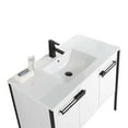 thumbnail image 3 of Fine Fixtures  Oakville Bathroom Vanity  with White Ceramic Sink White Matte - Black Hardware 42 Inch, 3 of 8