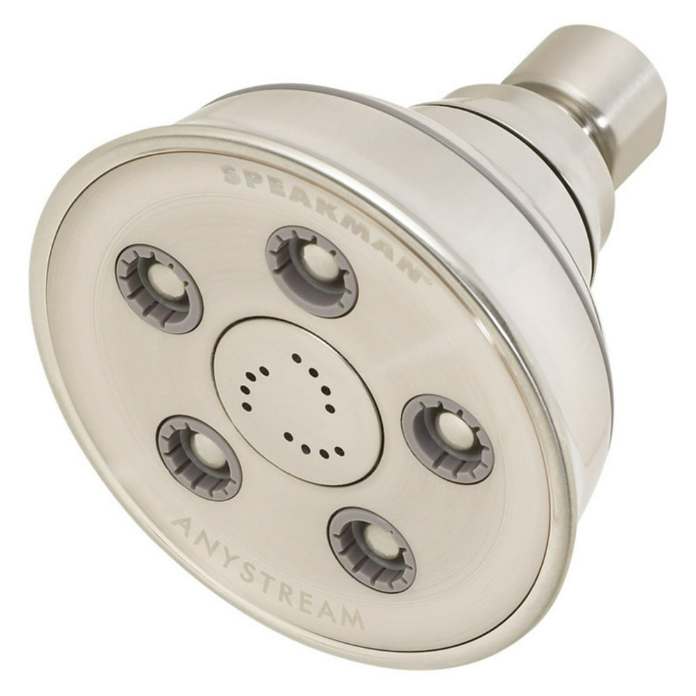 Speakman Caspian Anystream Adjustable 2.0 GPM Shower Head, Brushed