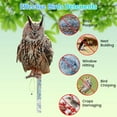 thumbnail image 7 of Safeglitz Reflective Owl Bird Scarers, Hanging Owl Decoration (Side Printed) to Keep Birds Away from Garden,Owl Pendant, 7 of 7