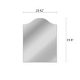thumbnail image 5 of RADIANCE Goods Verical/Horizontal Hanging Arched-Shaped Frameless Wall Mirror 32" Height, 5 of 5