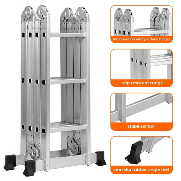 Folding scaffold ladder deals