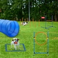 thumbnail image 7 of Dog Agility Training Equipment Set, Multi-Functional Dog Agility Obstacle Course Backyard Starter Kit with Tunnel, Weave Poles, Adjustable Hurdle, Jump Ring, Pause Box, Toys, and Carrying Bag, 7 of 7