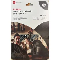 SanDisk SDDDC3-128G-AS162 Ultra Dual Drive Go USB Type-C 128GB 2 Pack USB 3.2 400MB/s (Black)
