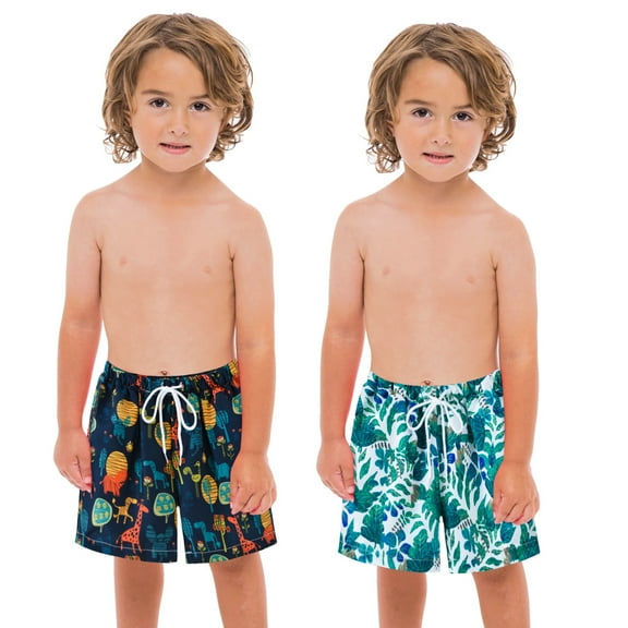 YDFCWX Boys' and Toddler Swim Trunks Baby Boy Swimsuit Toddler Baby Boy Beach Swim Shorts Boys' Swim Trunks Swimsuit with Liner for 2-3 Years,Black