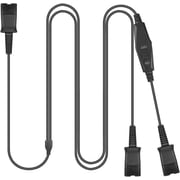 Training Y Splitter for All Plantronics QD Headphone Adapter Cable