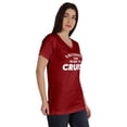 thumbnail image 2 of Inkmeso Vaccinated And Ready To Cruise Funny Pro-Vaccine V-Neck T-shirt For Womens, 2 of 8