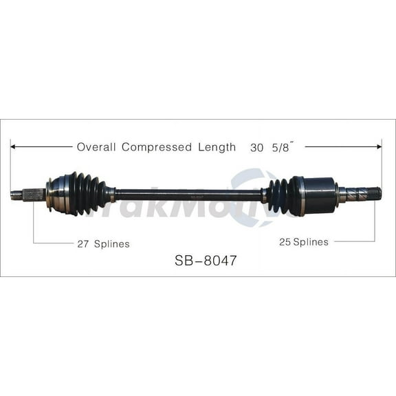 CV Axle Shaft Fits select: 2005-2009 SUBARU LEGACY, 2008-2009 SUBARU OUTBACK