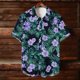 thumbnail image 4 of Blusa y camisa hawaiana de manga corta con cuello vuelto para hombre, camisa unisex de verano para playa, informal, de manga corta, con botones, ropa estampada, blusa para hombre, 4 of 9