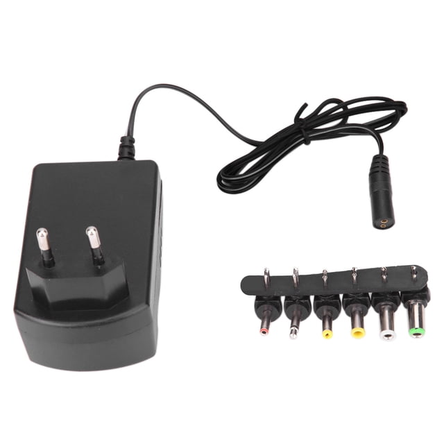 Adaptador de corriente 3.0A Universal AC DC Converter 6 enchufes 12V Cargador UE