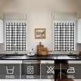thumbnail image 4 of Retro plaid Kitchen Curtains Set Tier and Valance Buffalo Plaid Pattern Vintage Checkered Design Abstract Colorful Checkered Rustic Farmhouse Plaid Print Classic Red and Black Buffalo Plaid Striped an, 4 of 6