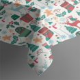 thumbnail image 3 of Christmas Gift and Deer Pattern Rectangle Tablecloth 60"x84",Waterproof Polyester Rectangle Table Cloth, Wipeable Spillproof Polyester Tablecloth for Dining, Camping, Indoor and Outdoor, 3 of 5