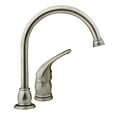 thumbnail image 4 of Dura Faucet Gooseneck Kitchen Faucet with Matching Side Sprayer for RVs- Brushed Satin Nickel, 4 of 5