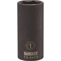 Stanley Tools 7515240 DWMT73942OSP SAE Impact 0.5 Drive 6 Point Socket, 1 in.