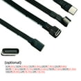 thumbnail image 3 of USB C Male to Female USB C Sync Data Charging Cable 480mbps Data Ribbon Flat Cable for Phone Tablet Headphone, 3 of 8