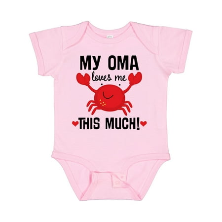 

Inktastic Oma Loves Me Grandson Gift Baby Boy or Baby Girl Bodysuit